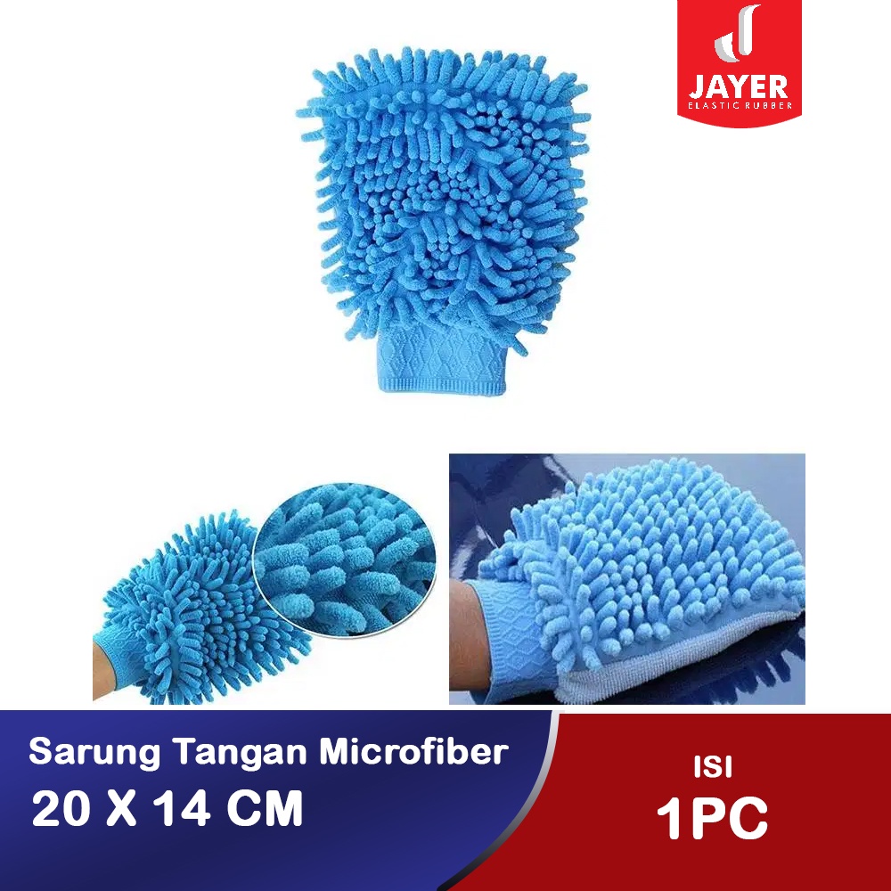 Sarung Tangan Cendol Microfiber / Lap cuci motor mobil kichen