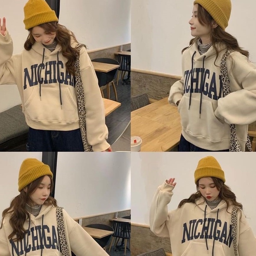 Sweater Nichigan | Cute Korean Style Sweatshirt | Pakaian Wanita