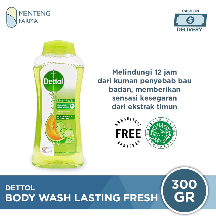 Sabun Mandi Cair Dettol ProFresh - Lasting Fresh (300 Gram)