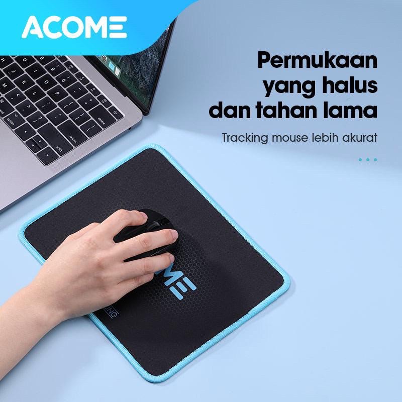 ACOME Fashion Mouse Pad Alas Karet Anti Slip AMP01 black series tatakan mose original anti slip Promo By Sen