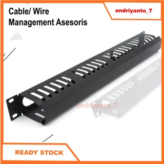 Cable/ Wire Management Asesoris Jalur Kabel Rak Server