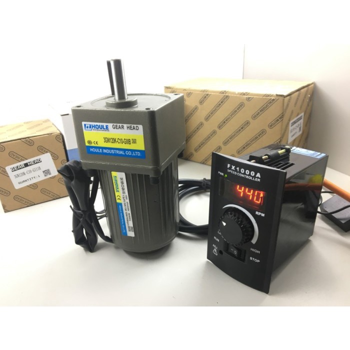 Motor Listrik Speed Control Motor Gearbox 15W 220V 1 Phase - Gear Head Controller