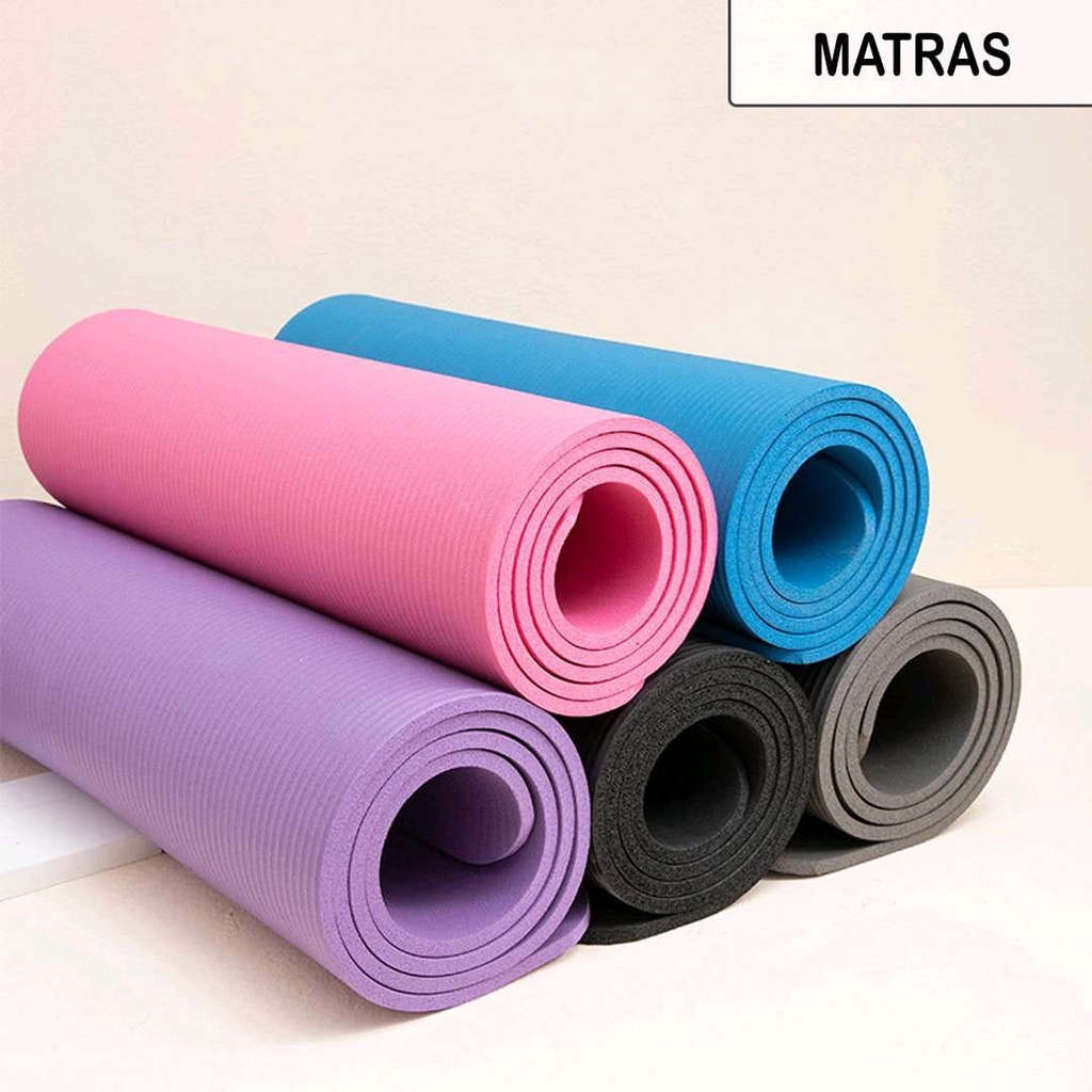 Matras Yoga Mat Anti Slip Matras Olahraga Sport &amp; Pilates Mat | Gym Mat