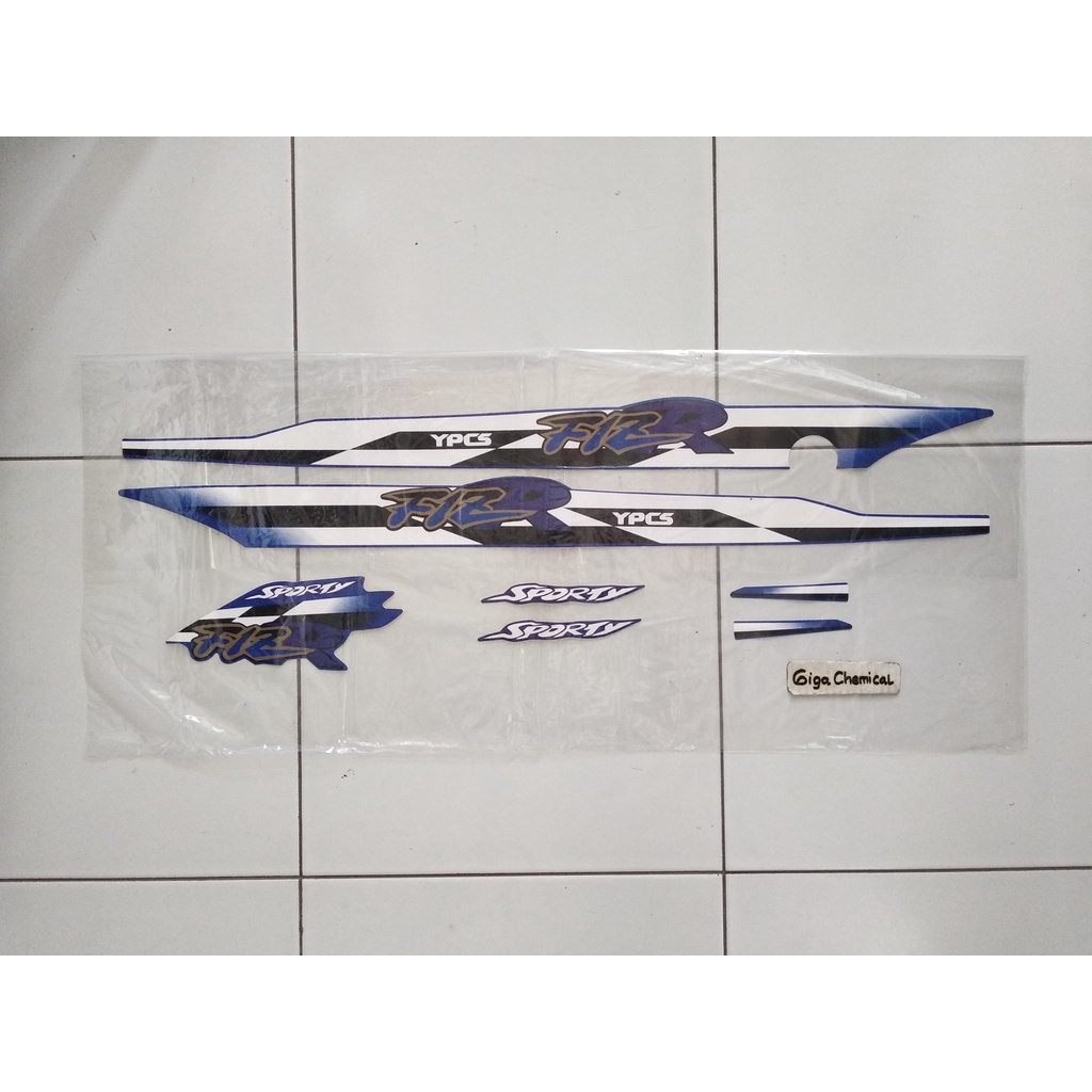Striping Sticker Lis Yamaha FIZR FIZ R F1 ZR SPORTY 1997 1998 Biru