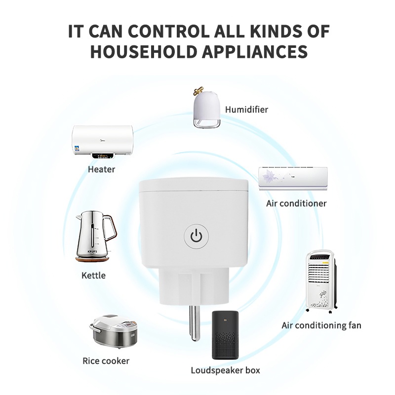 【16A】Wireless Colokan IoT/WiFi Smart Plug Socket/Smart Home Colokan Steker/Rumah Pintar Colokan Steker