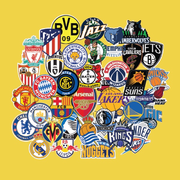 

Stiker Sport Basktet Sepak Bola Club NBA Club Bola Keren Anti Air Vinil