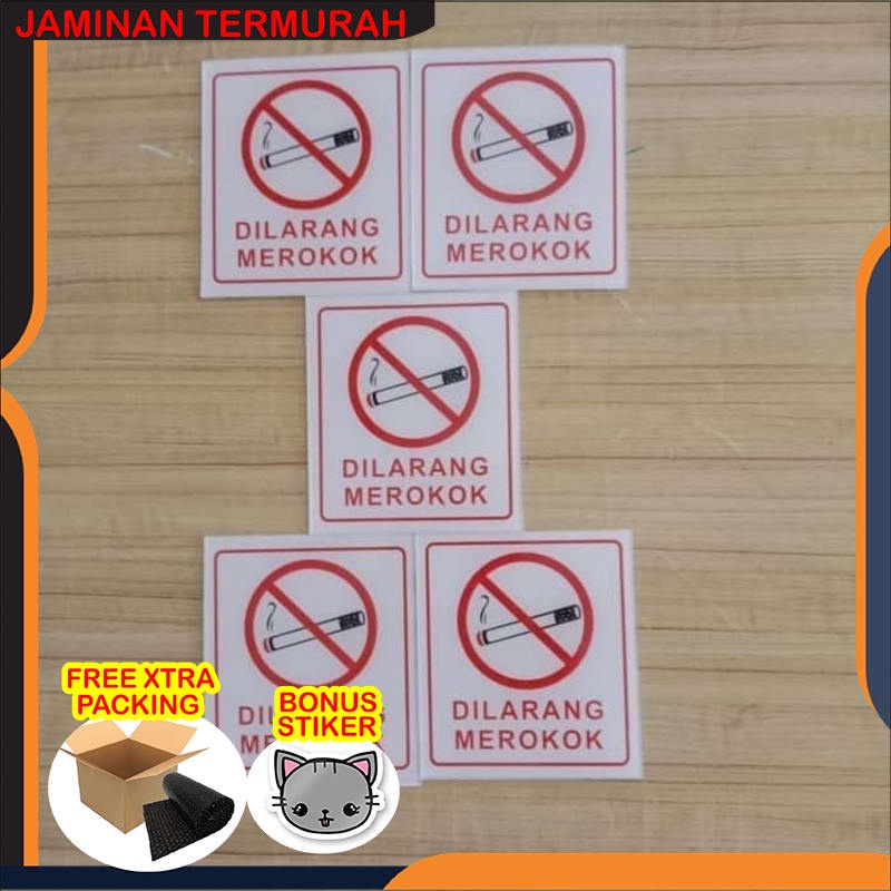 

Terlaris SIGN AKRILIK K3 RAMBU SAFETY DILARANG MEROKOK UK 9X10CM STIKER STICKER Keren