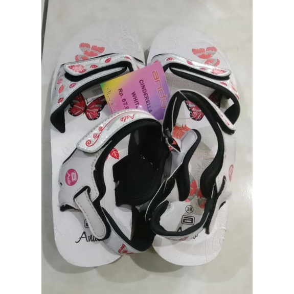 SEPATU SANDAL ANDO CINDERELLA - SEPATU SANDAL ANAK WANITA JINJIT
