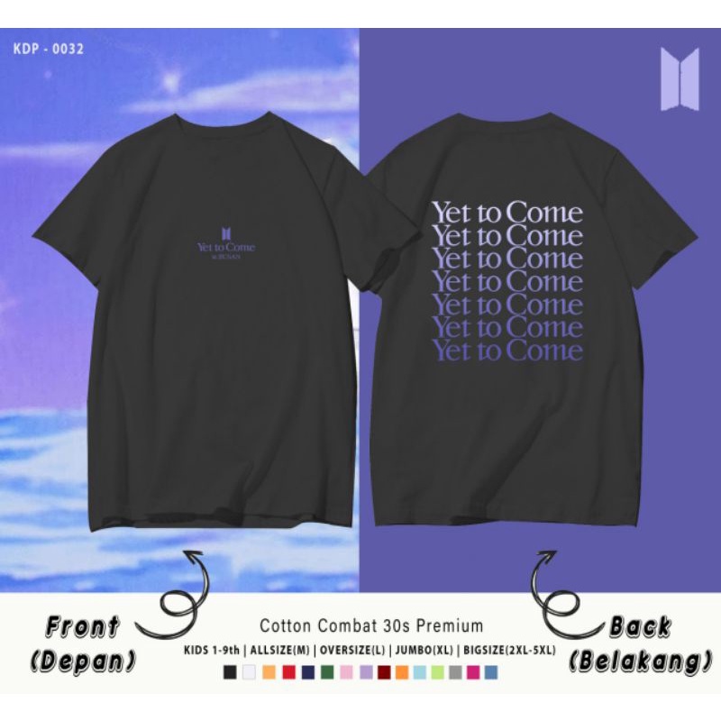 KAOS BTS YET TO COME IN BUSAN/FREE KEYCHAIN/T-SHIRT KATUN PREMIUM &amp; GAMBAR PRINT PREMIUM S-4XL