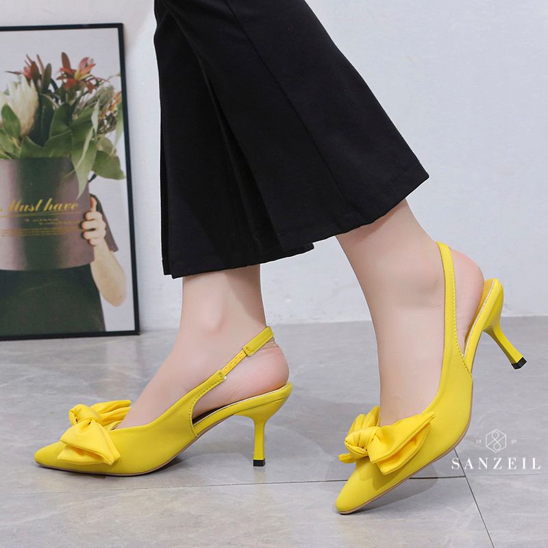 Heels Wanita GO189 Heels Import Tali Belakang