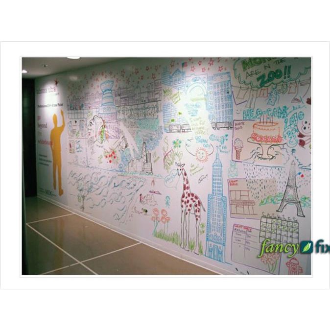 

[COD] PAPAN TULIS WHITEBOARD TEMPEL / KERTAS GAMBAR TEMPEL GRAFITTI WALL BIG SALE Kode 1374