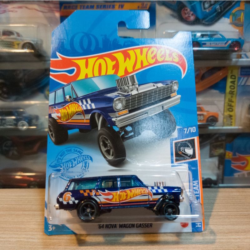 HOT WHEELS 64 NOVA WAGON GASSER - SUPER TREASURE HUNT - THS - STH