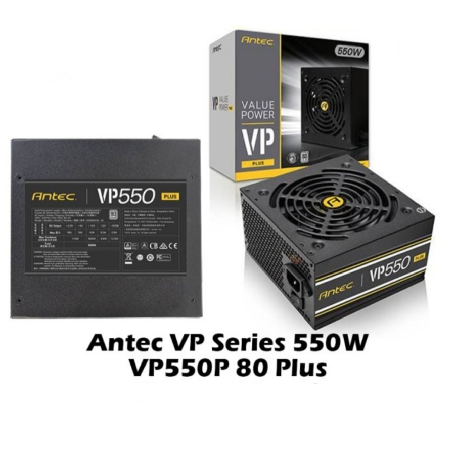 Antec VP Series 550W - VP550P PLUS - 80+ White Certified