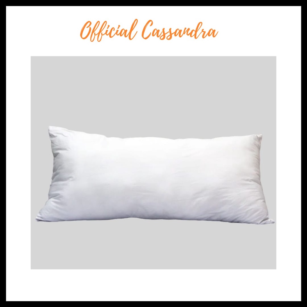 Bantal Cinta Jumbo Panjang Silikon Putih Polos