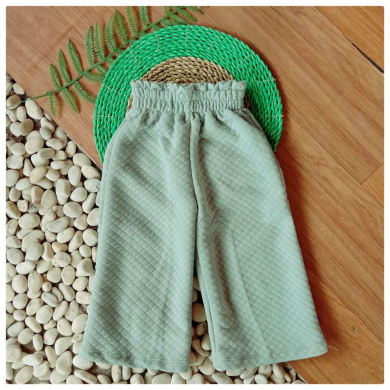 Kulot Anak Isabel Kulot Bahan Diamond Knit 1-5 tahun Celana Kulot Anak Knit