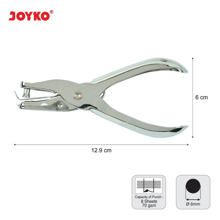 

Promo 6Mm Pembolong Kertas 1 Lubang Joyko Pu-34 Paper Punch Atk1288Jy Hemat