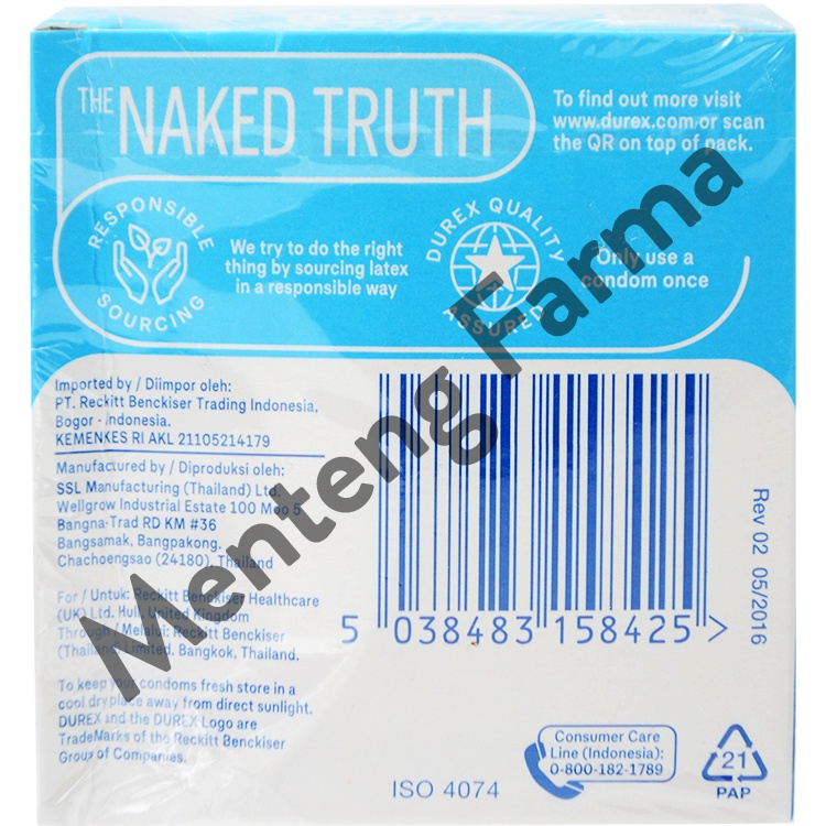 Kondom Durex Together - Isi 3