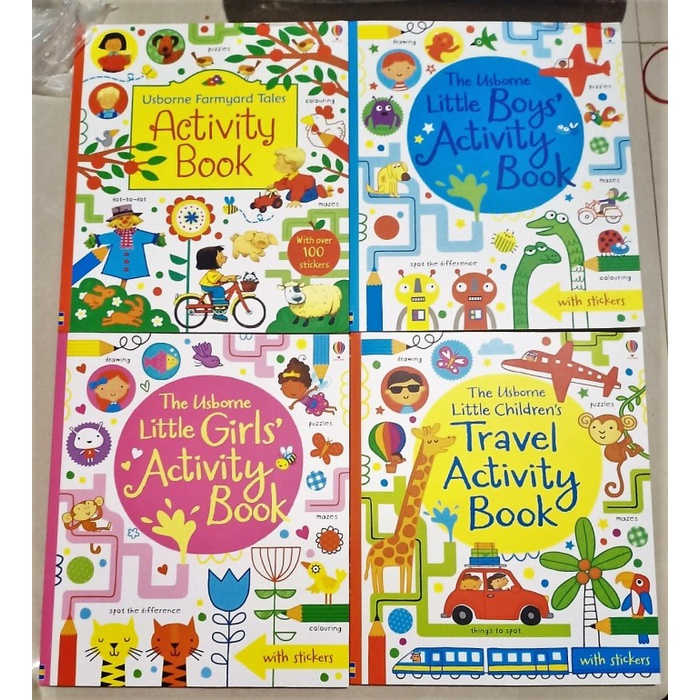 Buku Edukasi Usborne Little Children Activity Book Aktivitas Anak Buku Import