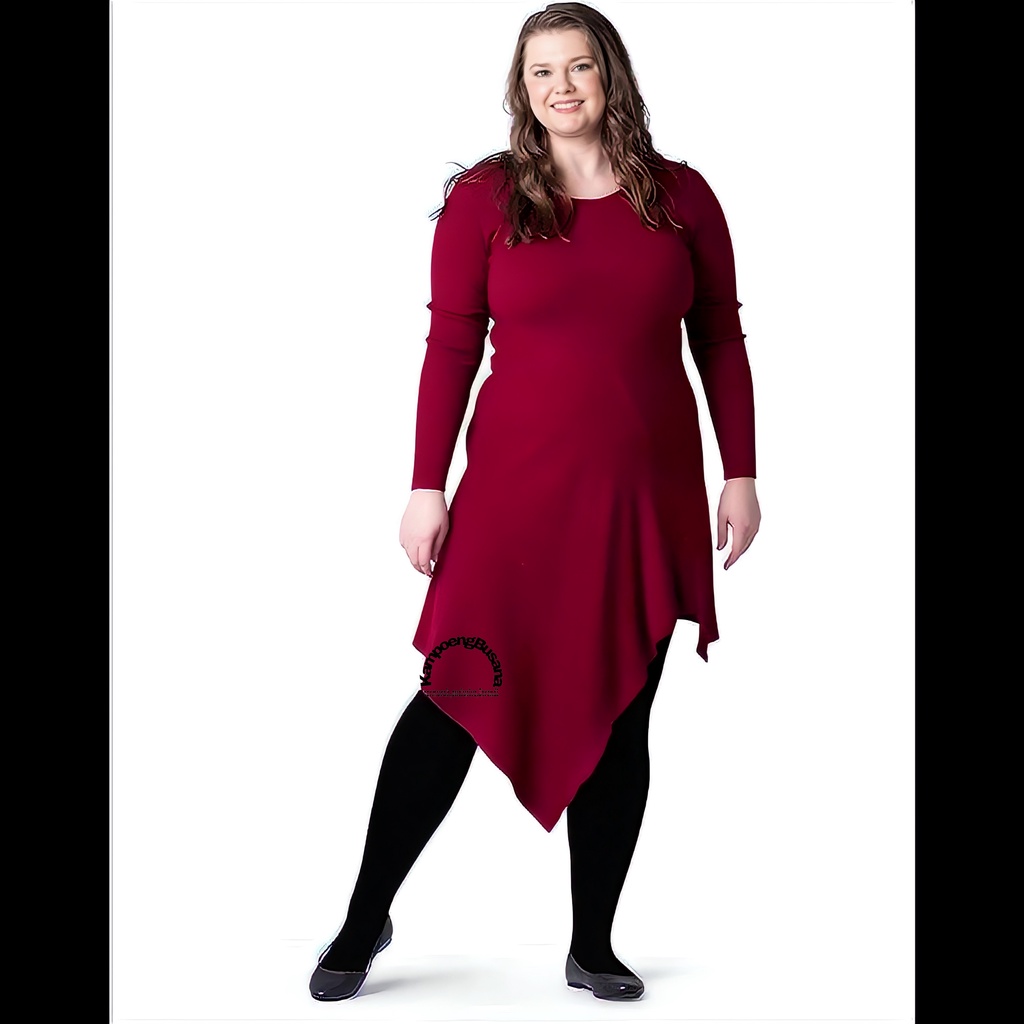 Legging Wudhu Jumbo Basic Polos Wanita 70-95 Kg