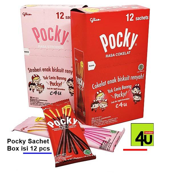 

✨Original✨ Pocky Sachet - Biskuit Stik Salut Cokelat - BOX isi 12 pcs !!!