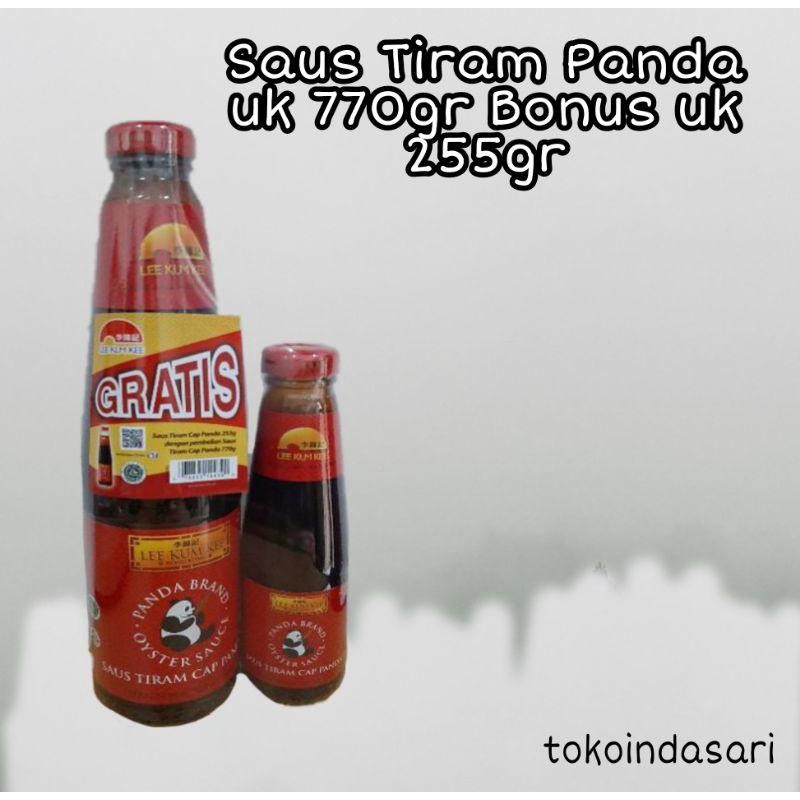 

Saus Tiram Cap Panda Lee kum Kee Kemasan 770gr Bonus Kemasan 255gr (Satu Paket)