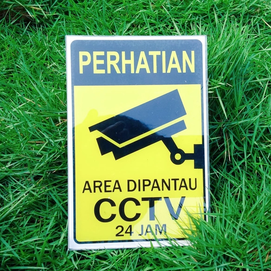 

STIKER dan AKRILIK PERHATIAN AREA DIPANTAU CCTV 24 JAM