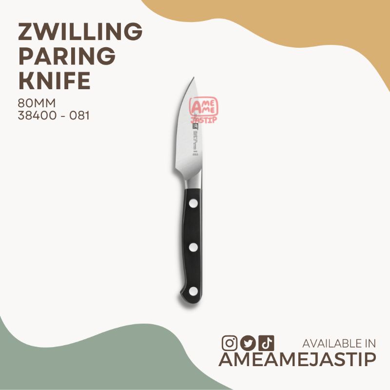 Jual Zwilling Pro Knife Paring Knife 80mm 38400081 Shopee Indonesia