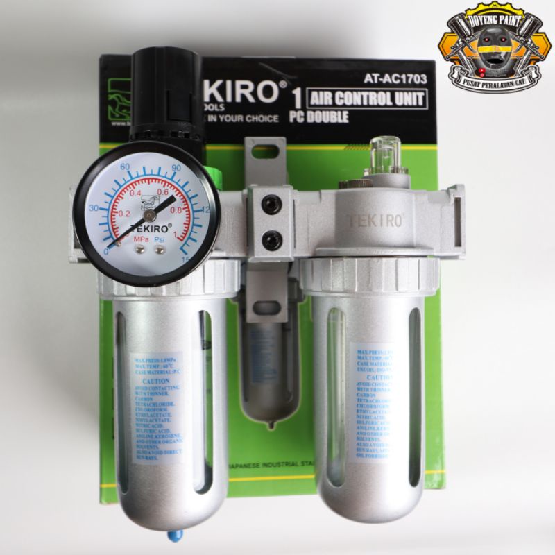 Regulator double air fillter TEKIRO PENAHAN AIR DAN MINYAK