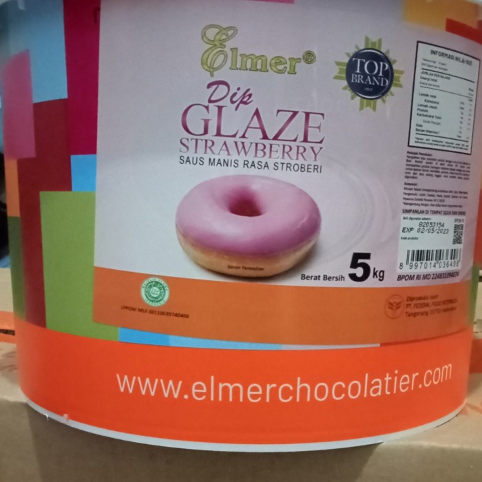 

Elmer Dip Glaze Strawberry 5 Kg