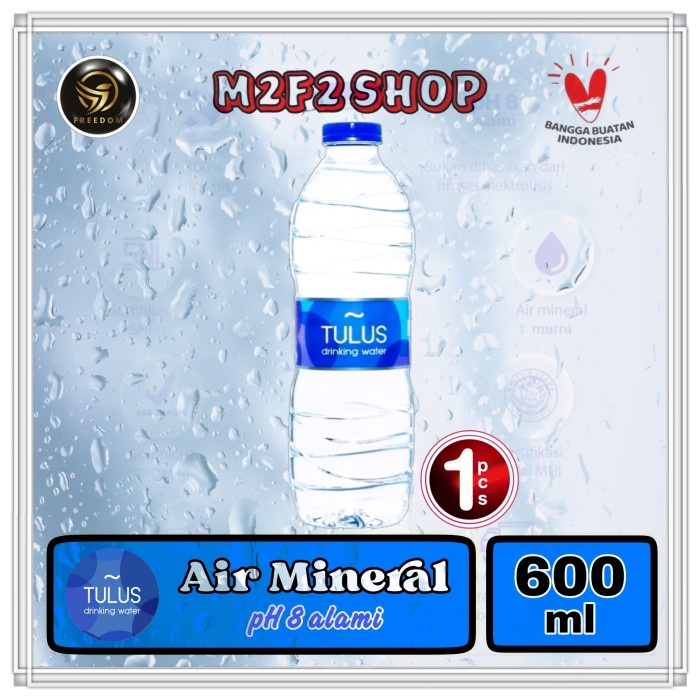 

Air Mineral TULUS pH8 Botol Plastik Pet - 600 ml (Kemasan Satuan)