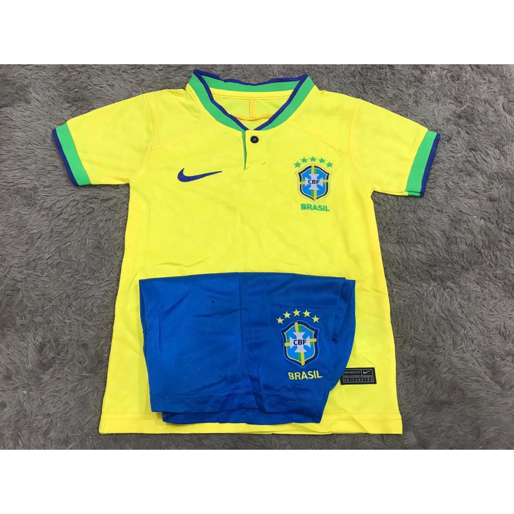 Jersey kids / anak brazil home 2022 - 2023 grade ori