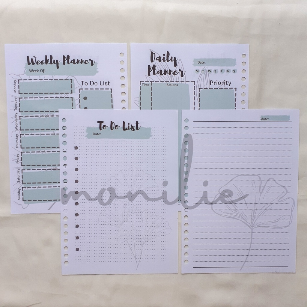 

Planner Isi Binder A5 Loose Leaf Milly by Monilie