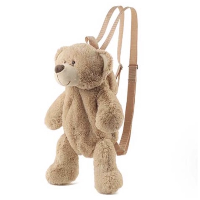 Tas Ransel Boneka Beruang Teddy Bear Halus Import Korea - Tas Ransel Boneka Beruang