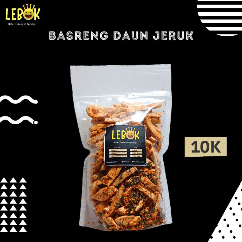 

BASRENG DAUN JERUK LEBOK KEMASAN 10K (CEMILAN MURAH ENAK)