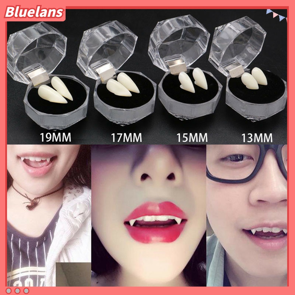 Topi Gigi Palsu Vampire Bahan Resin Untuk Properti Kostum Halloween