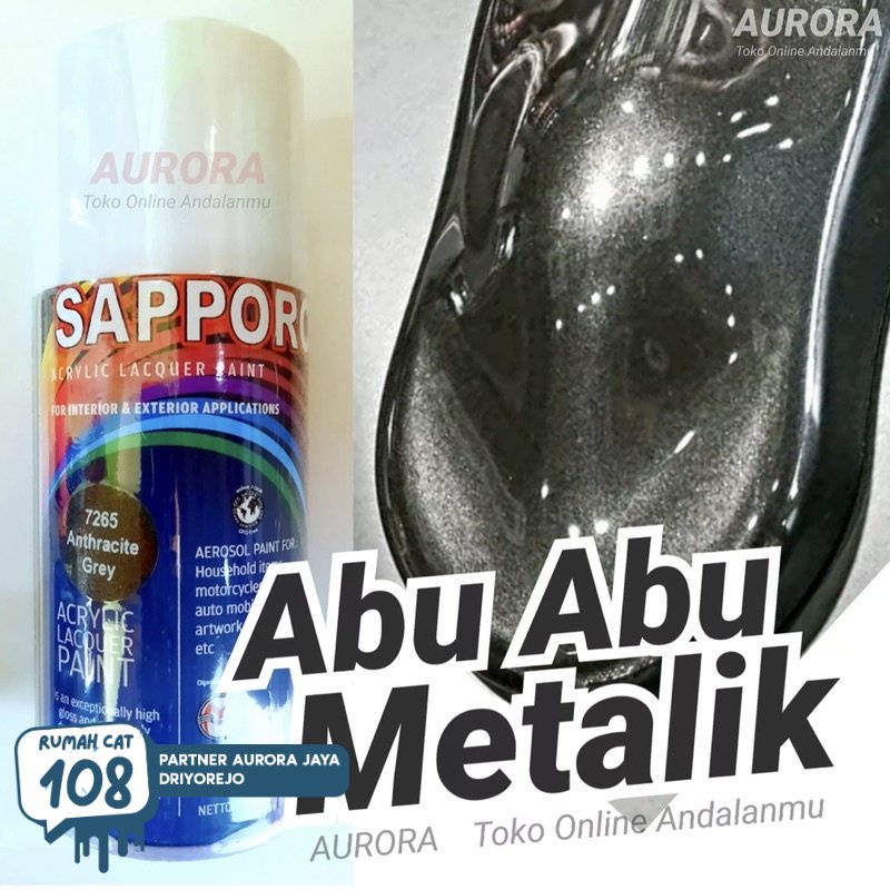 

Rumah Cat - SAPPORO ANTHRACITE GREY 7265 pilok pilox pylox cat semprot motor mobil sepeda | Rumah Cat Mobil dan Motol