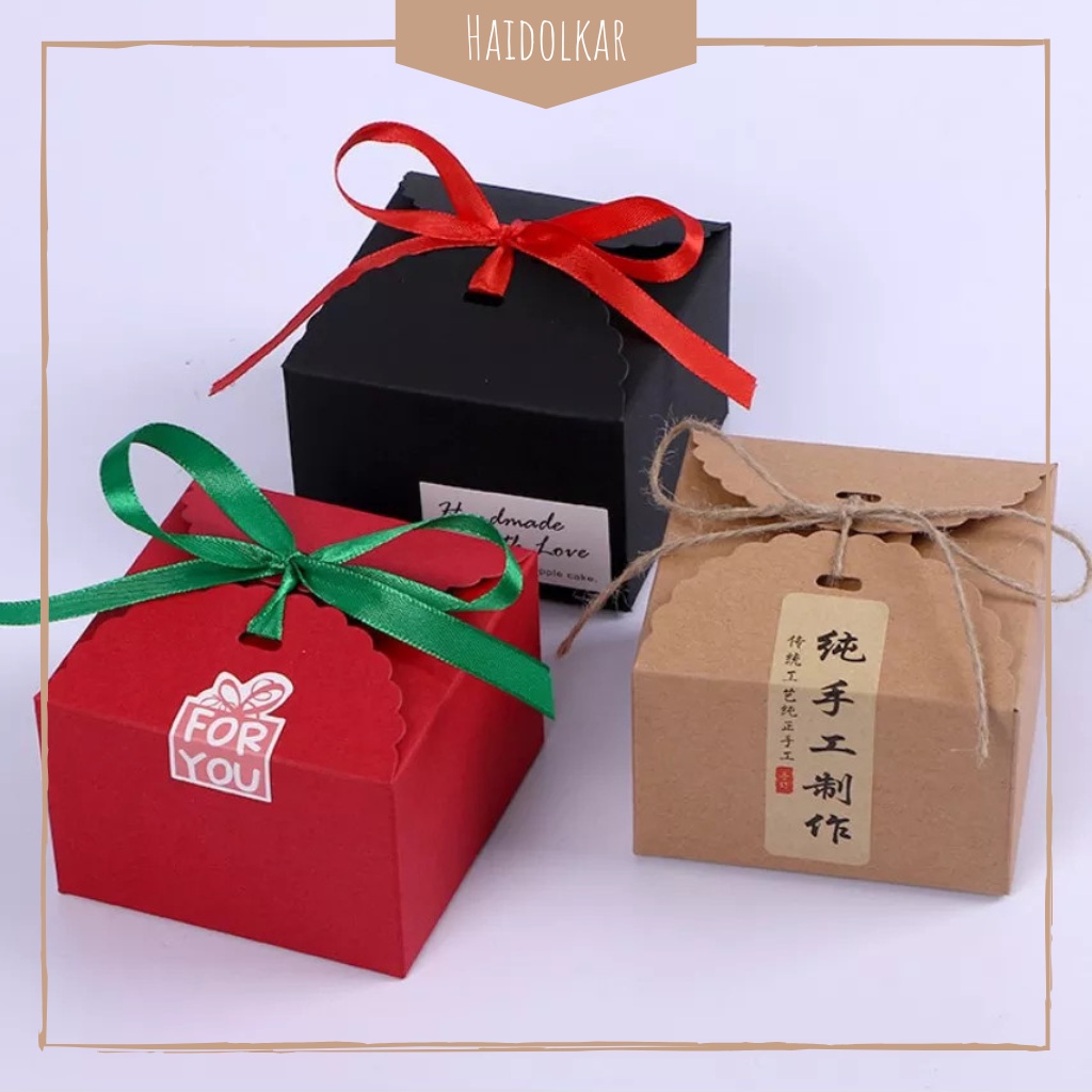 

Box Souvenir Imlek Box Kue 9 cm Kotak Cookies Imlek Gift Box Snack
