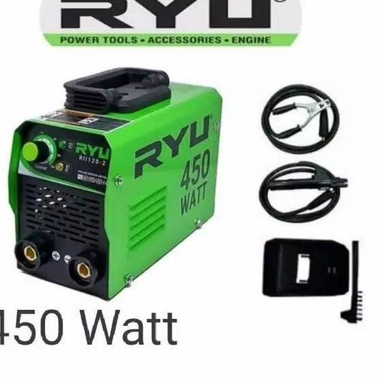 Rekomendasi Mesin Las Inverter RYU 450watt Basic RII120-2 Travo Las 450 Watt / las RYU 450watt PROMO