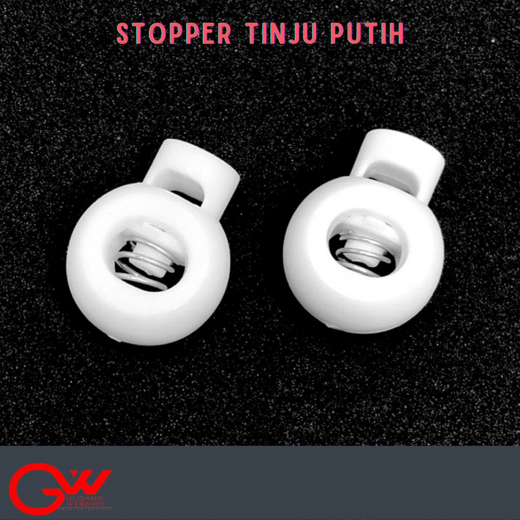 Stopper Tali Kur / Stopper TINJU EAGLE PUTIH Acetal (100pcs)