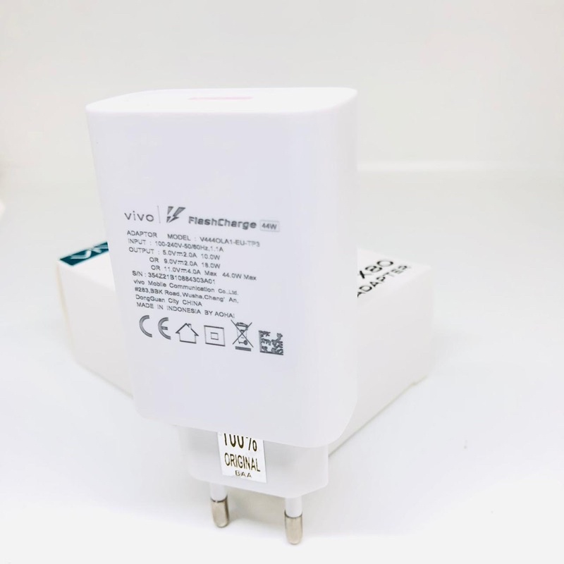 TRAVEL POWER ADAPTER VIVO X80 44 WATT BATOK CHARGER CASAN VIVO PROMO BY SEN