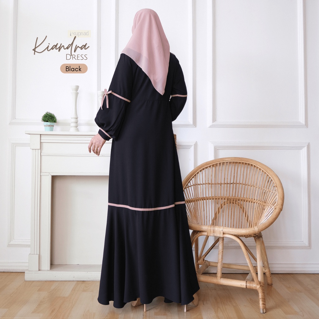 KUPNAD Gamis Premium Elegan dan nyaman - Kiandra Dress by KUPNAD