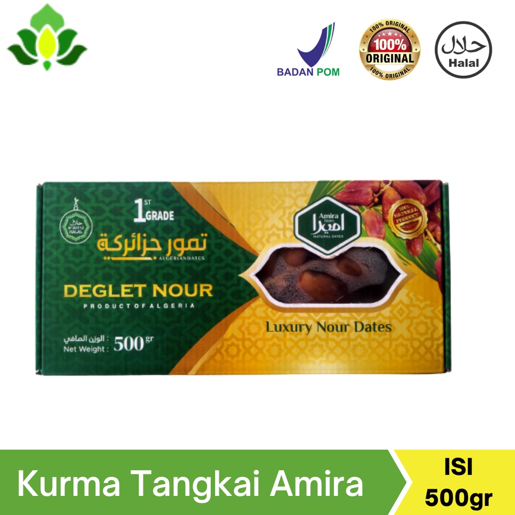 

Kurma Tangkai Amira 500 gr Deglet Nour Dates Algeria