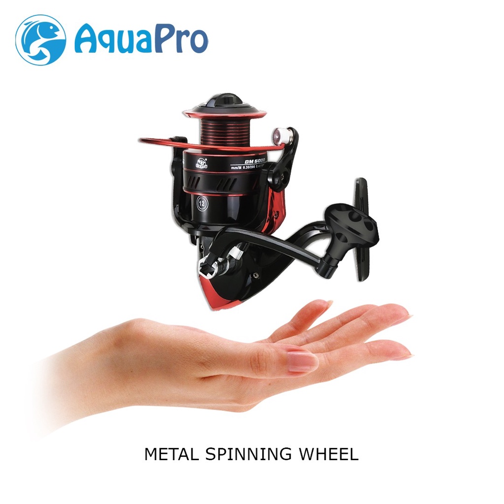 Aquapro Reel Pancing Putar Rell Rill Pancing Katrol Kerekan Pancing Fishing Reel Spool Metal Aluminium