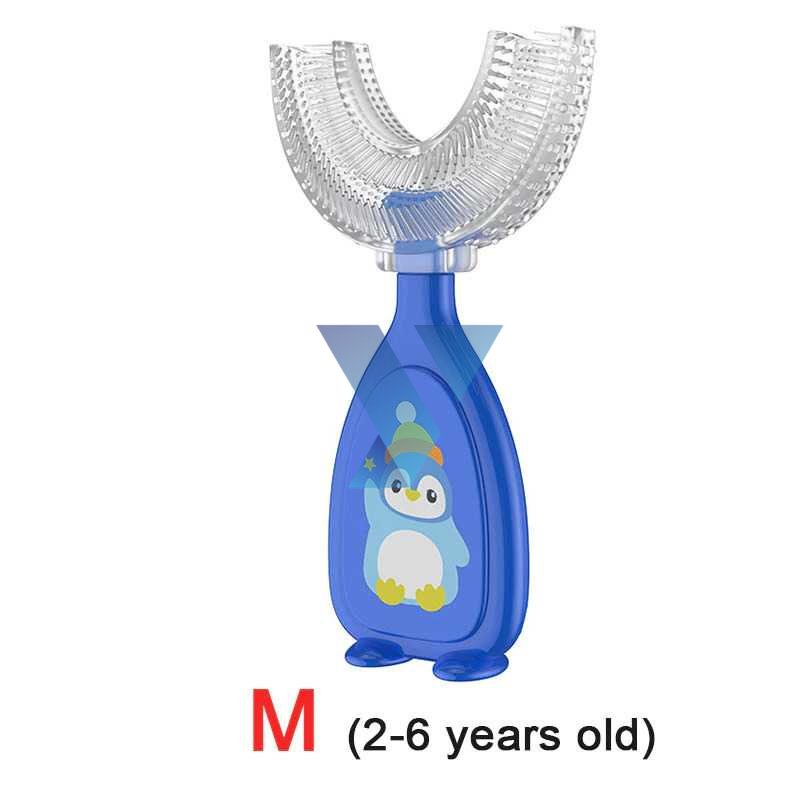 Macroupta Sikat Gigi Anak Toddler Toothbrush U-Shaped Teether Silicone ( Al-Yusi )