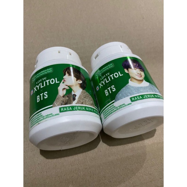 Jual BTS Lotte Xylitol Rasa Jeruk Nipis 145gr Shopee Indonesia
