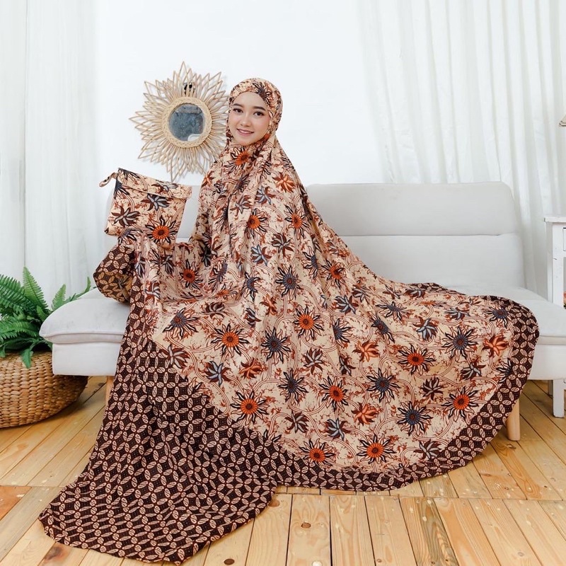 MUKENA BATIK RAYON RAMPEL JUMBO