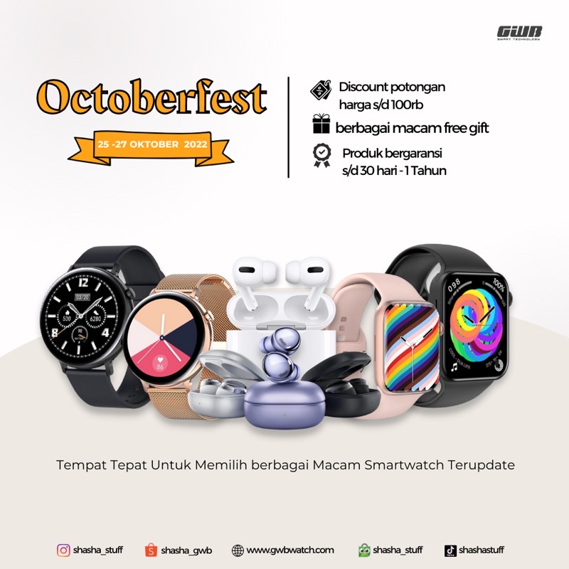 BERGARANSI✅ SMART WATCH IWO PAKET SPECIAL FOR IOS DAN  ANDROID SHASHA_GWB