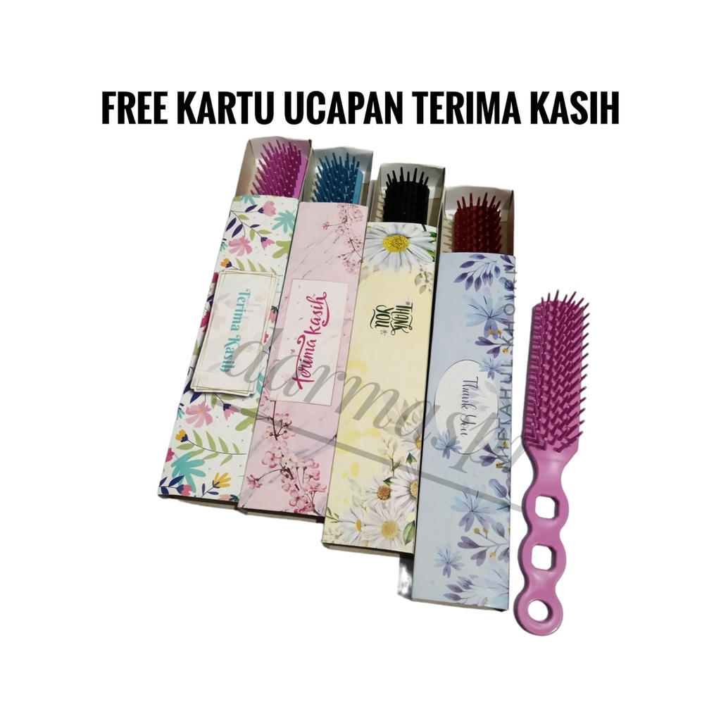 souvenir pernikahan 100pcs SISIR MODEL SIKAT kemas BOX SLENDING cantik sovenir unik murah