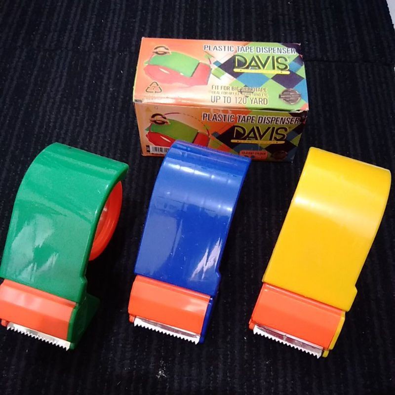 Dispenser Lakban DAVIS 2 inch Tape Dispenser 2inch Plastik 2&quot; Alat Pemotong Isolasi Potong Lasban 200 yard