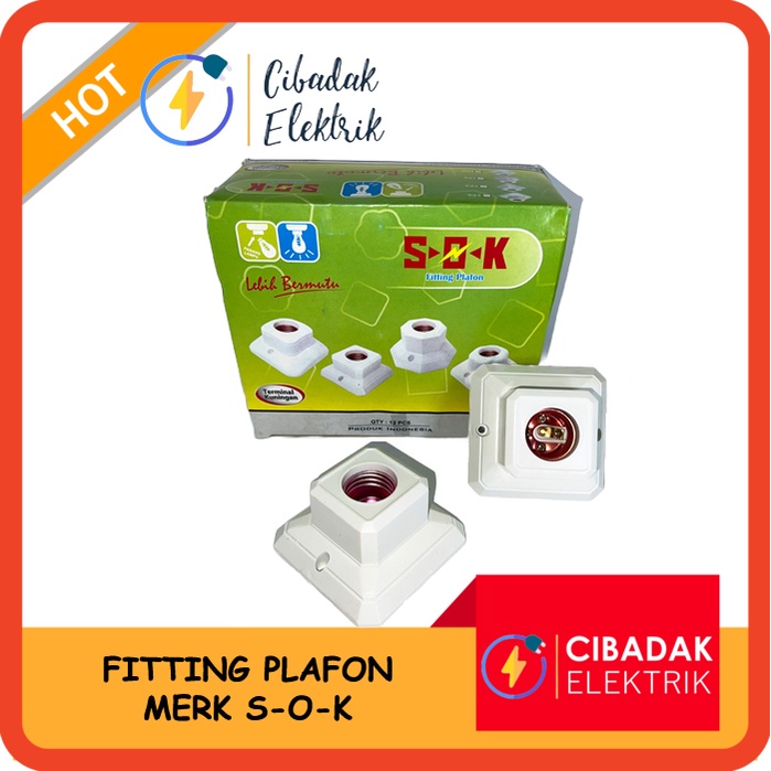 FITTING PLAFON / FITTING PLAFON KOTAK / DUDUKAN LAMPU